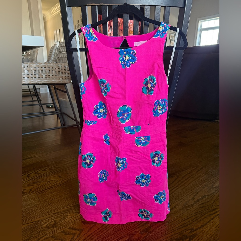 Lilly Pulitzer Pink and Blue Floral Dress